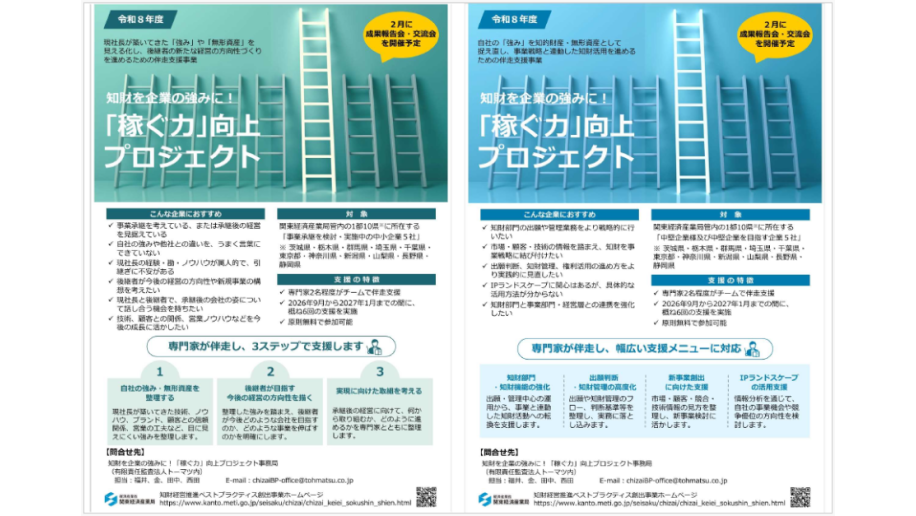 「稼ぐ力」向上プロジェクトのチラシ画像