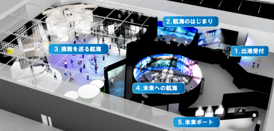 展示会場の俯瞰図の画像