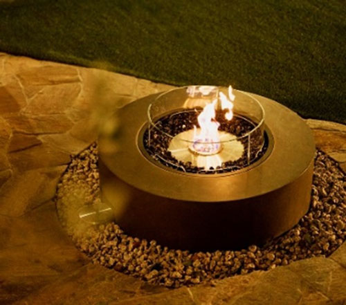 バイオエタノールを使用したファイヤーピット